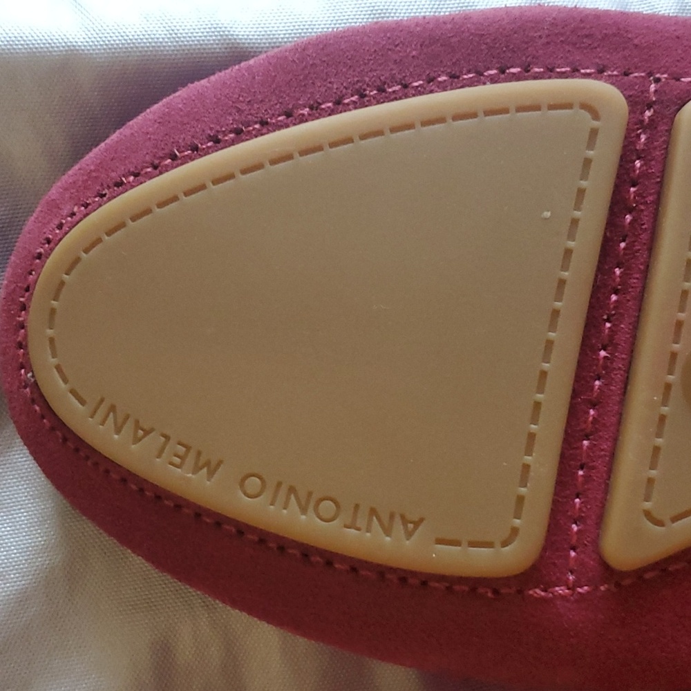 🔥Sale New Antonio Melani Burgundy Suede Driving Moccasins Size 8.5 - Picture 8 of 10